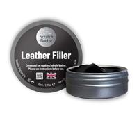 The Scratch Doctor Pâte réparatrice pour cuir - répare les déchirures, brûlures et trous, noir