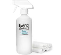 The Scratch Doctor Simply Leather Nettoyant en profondeur en spray naturel pour rajeunir les meubles, canapés, sièges de voiture, sacs, vestes, applicateur inclus (500 ml)