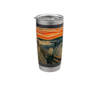 The Scream by Munch Expressionnism Art Peinture célèbre Gobelet isotherme en acier inoxydable double paroi