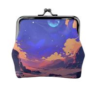 The sea at Sunset Petit porte-monnaie rectangulaire pour femme avec verrou de baiser, format de poche, mini porte-monnaie pour femme