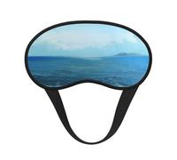 The Sea Print Masque de sommeil occultant pour homme et femme, masque pour les yeux zéro pression oculaire pour les voyages et le sommeil tout autour
