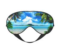 The Sea Print Masque de sommeil pour les yeux Masque pour les yeux Masque pour les yeux pour dormir la nuit Voyage Avion Ues