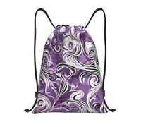 The Sea Witch Sac de sport léger avec cordon de serrage - Sac de sport pliable résistant à l'eau avec bandoulière réglable, idéal pour le sport, le yoga, les voyages et l'école, Noir , M
