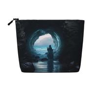 The Sea Witch Trousse de toilette de grande capacité pour femme pour un usage quotidien et voyage, Noir , Taille unique