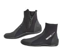 The Seac Bottes de plongée courtes en néoprène 5 mm avec semelle semi-rigide et protection du talon et de la cheville