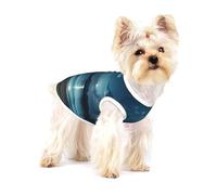 The Seaside at Night Chemise pour chien en coton doux et respirant pour chiens, chats, garçons et filles, convient pour les petits animaux de compagnie