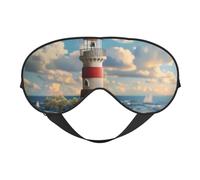 The Seaside Lighthouse Print Masque pour les yeux élégant pour le sommeil Camping Méditation Relaxation