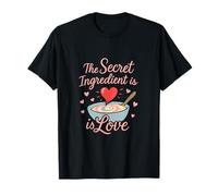 The Secret Ingredient is Love Baking BBQ Chef Design fantaisie T-Shirt