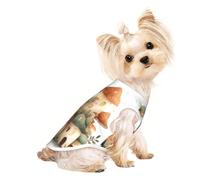 The Secret of Mushroom House T-shirt pour chien doux et respirant, facile à mettre et à enlever, convient aux petits animaux de compagnie