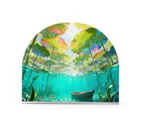 The Secret Realm Porte-serviettes en acrylique avec feuilles de nénuphar rustique pour pique-nique, bar rustique pour décoration de table, maison, pique-nique, bar rustique 1 lot