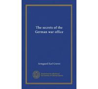 The secrets of the German war office