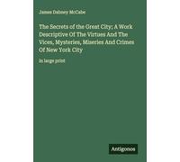 The Secrets of the Great City; A Work Descriptive Of The Virtues And The Vices, Mysteries, Miseries And Crimes Of New York City: in large print