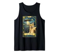 The Selfie Cat Tarot Card UFO Alien Sci FI Parodie Invasion Débardeur