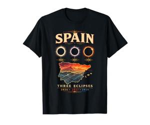 The Sequence Total Solar Eclipse 2026 Espagne Trois éclipses T-Shirt
