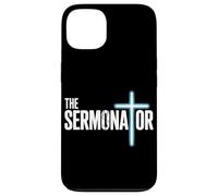 The Sermonator Christian Preacher Faith Humour Church Coque pour iPhone 13