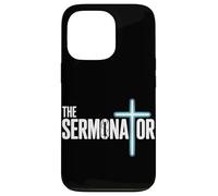 The Sermonator Christian Preacher Faith Humour Church Coque pour iPhone 13 Pro