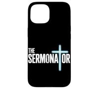 The Sermonator Christian Preacher Faith Humour Church Coque pour iPhone 15