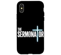 The Sermonator Christian Preacher Faith Humour Church Coque pour iPhone X/XS