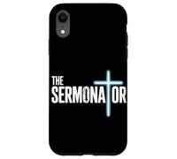The Sermonator Christian Preacher Faith Humour Church Coque pour iPhone XR