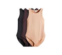 The Set Body nude / brun foncé / noir, Taille XXXL