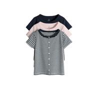 The Set Cardigan bleu marine / rosé / blanc, Taille 110