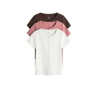 The Set Cardigan brun foncé / rose / blanc, Taille 122