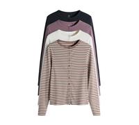 The Set Cardigan marine / umbra / mauve / blanc, Taille XS