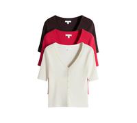 The Set Cardigan rouge / noir / blanc, Taille S