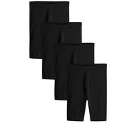 THE SET Femme Short Cycliste, Lot de 4 | Coupe standard, Taille mi-haute