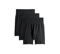 THE SET Femme Short Cycliste Sport Gainant, Lot de 3 | Coupe standard, Taille mi-haute, Taille élastique