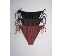 The Set Lot de 3 bas de bikini noués The Set