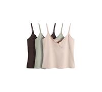The Set Maillot de corps chocolat / vert pastel / rose, Taille L