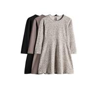The Set Robe beige clair / taupe / greige / noir, Taille 122