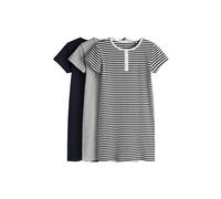 The Set Robe bleu nuit / gris / blanc, Taille 110