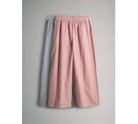 The Set The Set 2 Pack Pull On Cotton Trousers Navy Stripe/Red Stripe