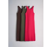 The Set The Set 3 Pack Cross Open Back Maxi Dresses Brown/ Red/Khaki Green Brown/ Red/Khaki Green L (EU 44-46)