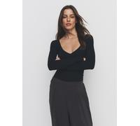 The Set The Set 3 Pack Long Sleeve Ruched Front Bodysuit Black/Chocolate Brown/Cream