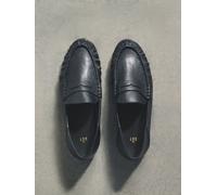 The Set The Set Leather Suede Loafers Black Black EU 38 (UK 5)