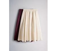 The Set The Set lot de 2 jupe Maxi en Coton Crème/Rouge bordeaux xlarge