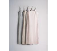 The Set The Set Ribbed Strappy Jersey Maxi Dresses Neutral/Pink/Grey Marl Neutral/Pink/Grey Marl L (EU 44-46)