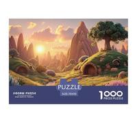 The Setting Sun Over Red Desert 1000 Pièces Puzzles Dreamy Nature Défiant Et Éducatif Puzzle pour Adultes Jouets De Défi Familial 70x50cm/1000pcs