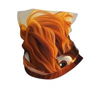 The Setting Sun Wears Down The Ox Print Head Scarf Cagoule Visage Cou Écharpe Masque Cache-Cou Bandana Cache-Cou pour Homme Femme Blanc