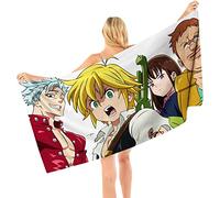 The Seven Deadly Sins Anime Microfibre Léger Absorption Sans Sable Séchage Rapide Serviette De Plage Camping Serviette Voyage Piscine Pique-nique Bain Serviette De Bain