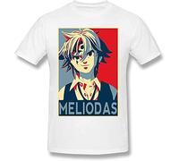 The Seven Deadly Sins Meliodas T Shirt Boy Leisure Crew Neck Top Tee Manches Courtes(Small)