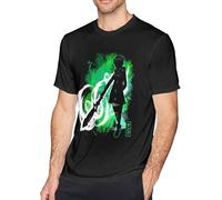 The Seven Deadly Sins Men's Tee Casual Short Sleeve T-Shirt Black Manches Courtes(Medium)