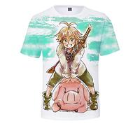 The Seven Deadly Sins T-Shirt 3D Imprimé T Shirts Manches Courtes Crew Neck Summer Casual Tee Shirts Blouse Tops Meliodas Cosplay Costume pour Femmes Hommes