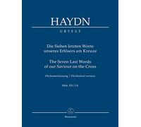 Seven Last Words of Our Saviour on The Cross HOB.XX:1A Orchestral Version (Study Score) [Import]