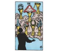 The Seven of Cups: 156 College Ruled Lined Pages (78 leaves), 5x8 Notebook, Journal, Diary, Planner featuring image of The Seven of Cups Tarot card