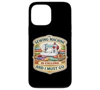 The Sewing Machine is Calling and I Must Go Quilting Quilter Quilter Coque pour iPhone 13 Pro Max