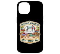 The Sewing Machine is Calling and I Must Go Quilting Quilter Quilter Coque pour iPhone 14